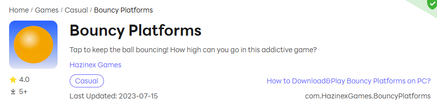 Banner from APK index website for the game